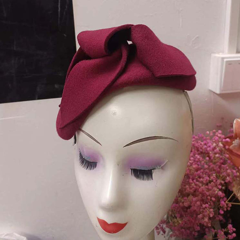 French Style Fascinator Hats T - огляд і ціна Beret French Wool